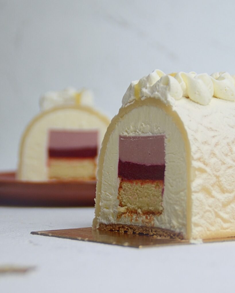 Buche de Noël Citron Framboise