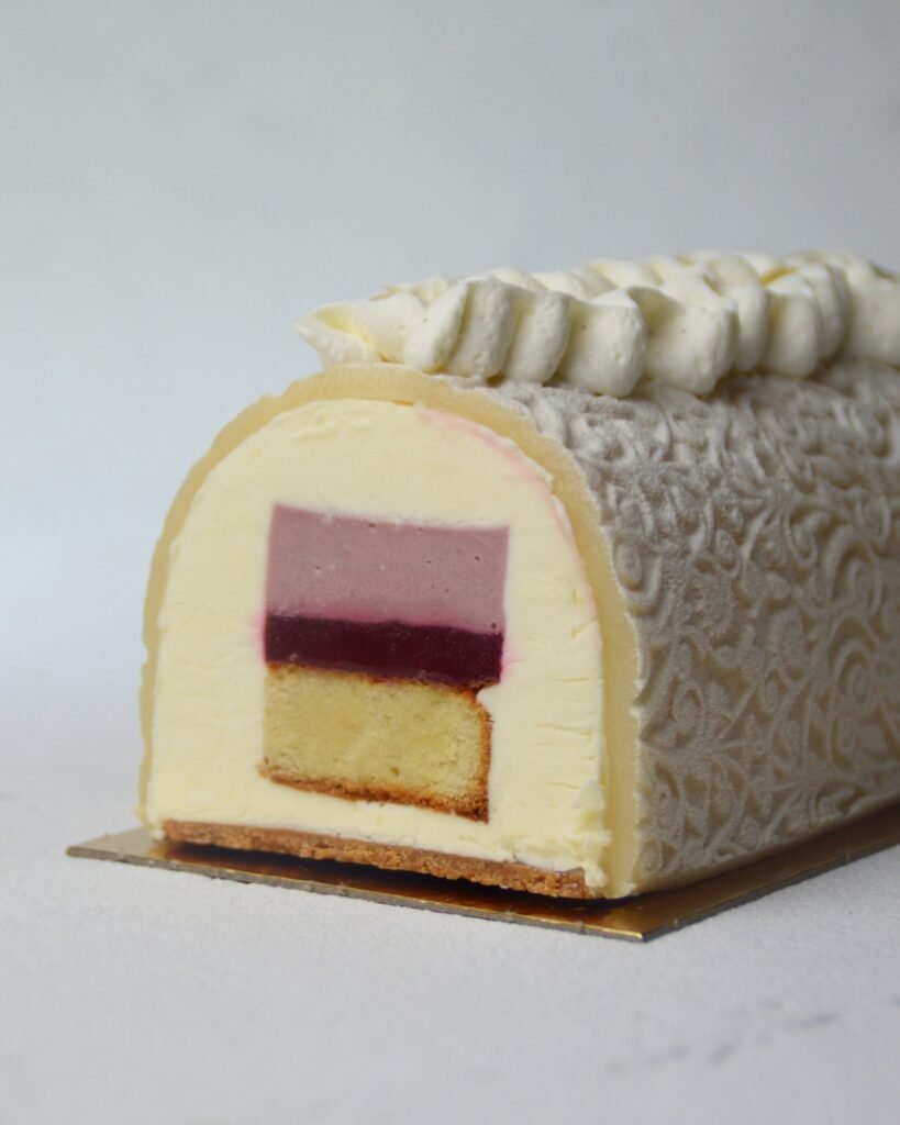 Buche de Noël Citron et Framboise
